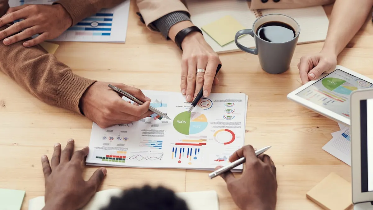 Local business team planning local SEO strategy